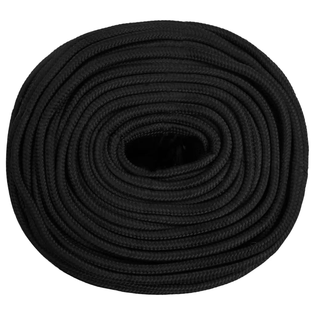 Corda Nautica Completamente Nera 6 mm 100 m in Polipropilene cod mxl 54023
