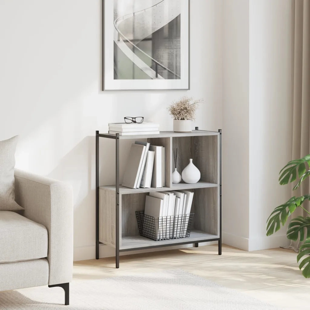 Libreria Grigio Sonoma 72x28x77,5 cm in Legno Multistratocod mxl 109830