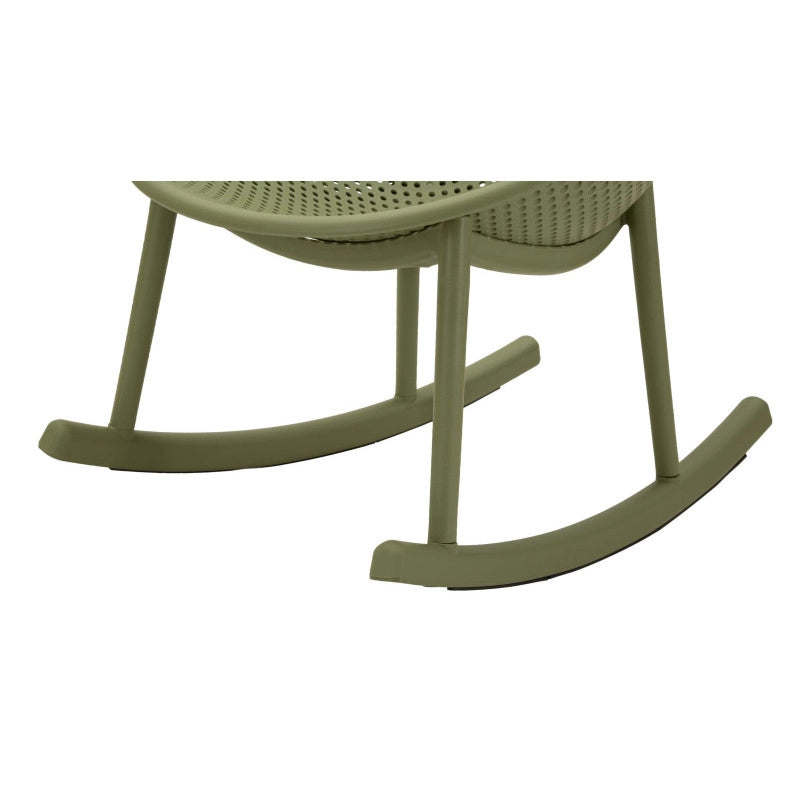 Sedia A Dondolo Ibiza Verde cm 66x88x80 (altezza Seduta cm 38)