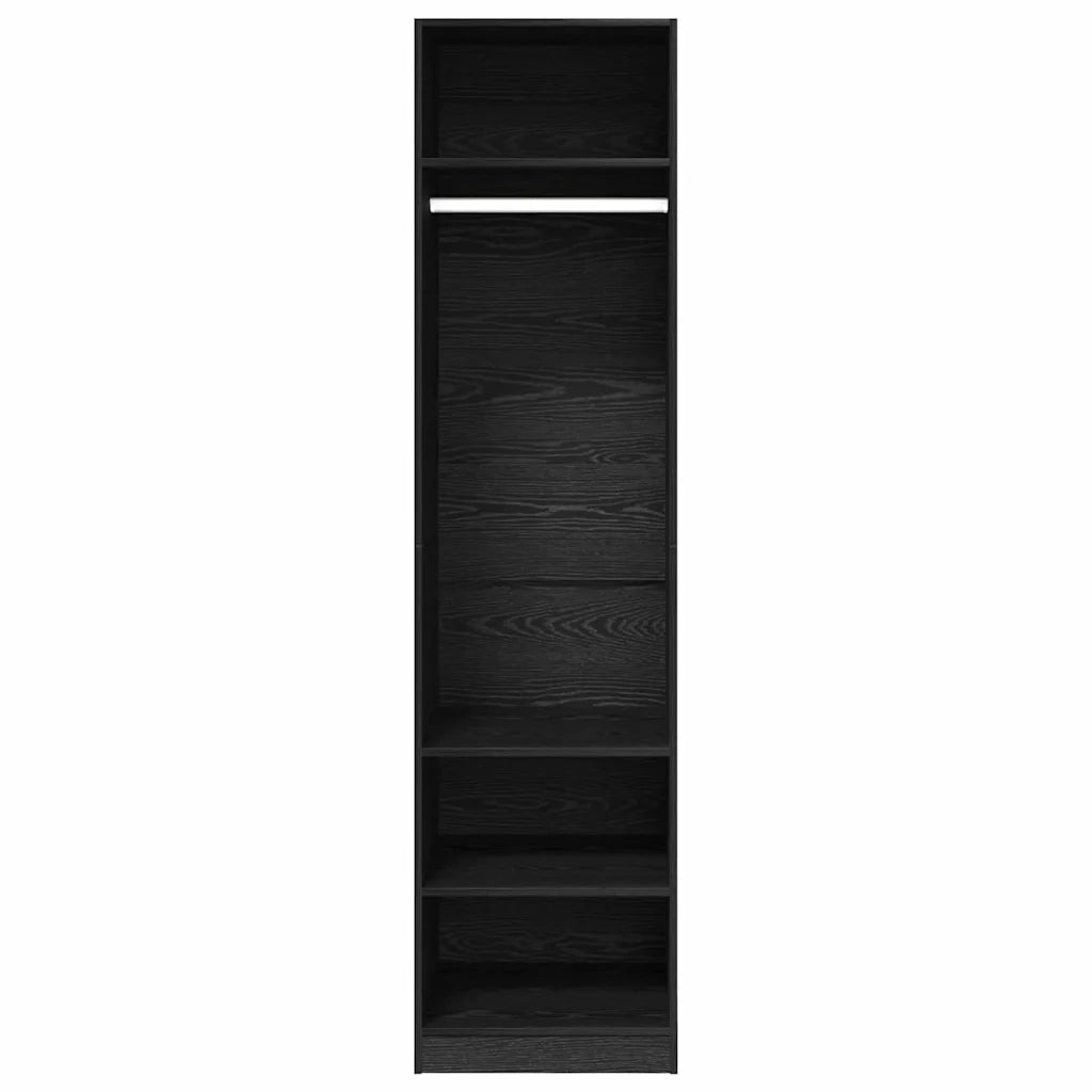Guardaroba Rovere Nero 50 x 50 x 200 cm Legno multistrato