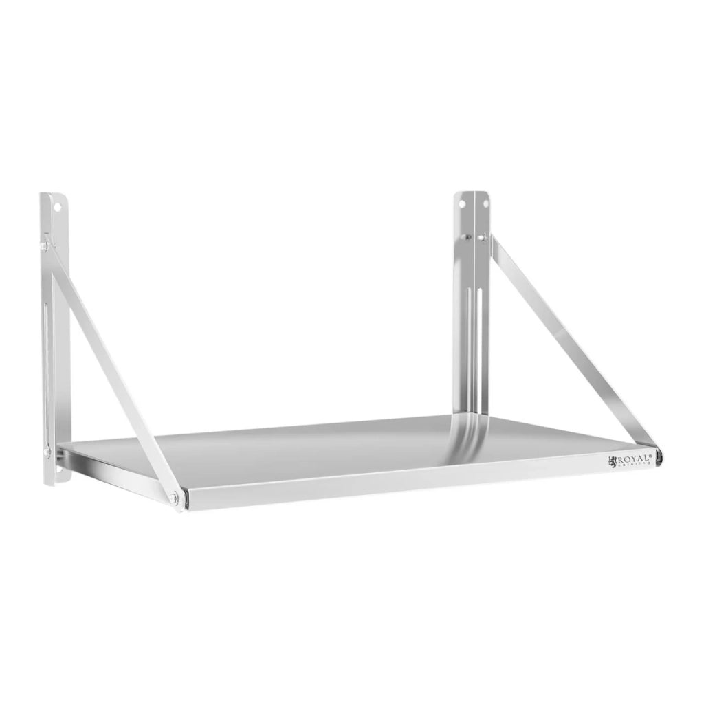 Mensola da parete pieghevole professionale acciaio inox 80 x 45 cm 40 kg 14_0001579