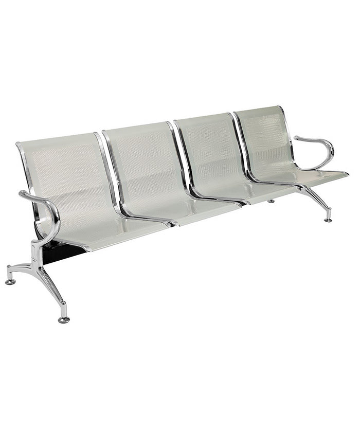 Panca per sala attesa aspetto studio medico o professionale a 4 posti