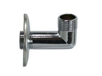 gomito con rosone inox - mm 1/2" cod:ferx.fer92586
