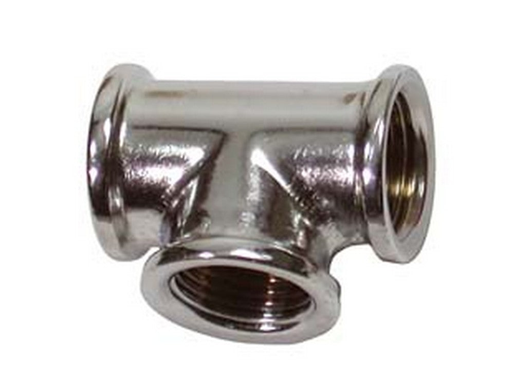 tee femmina femmina ottone cromato - ff 1/2" cod:ferx.fer92562