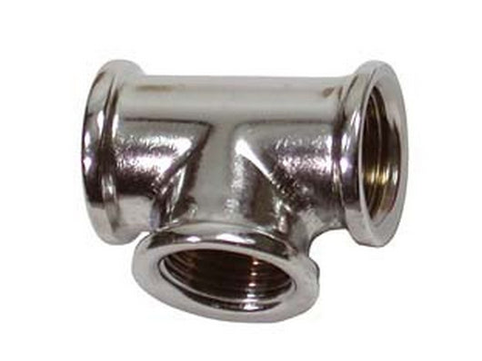 tee femmina femmina ottone cromato - ff 1/2" cod:ferx.fer92562