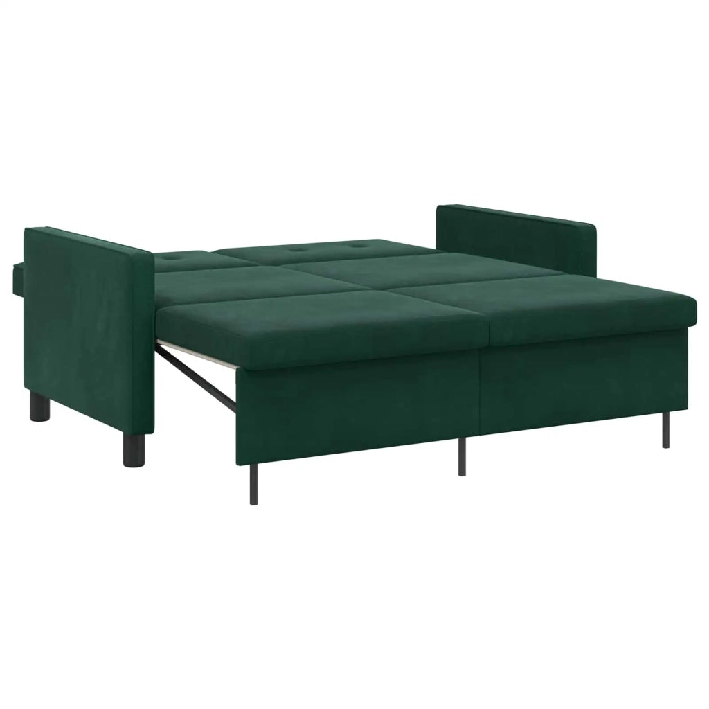 Divano letto | Sof¨¤ letto | Letto singolo Verde Scuro Tessuto