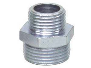 niples esagonale ridotta acciaio zincato - m 3/4" m 1" cod:ferx.fer245333