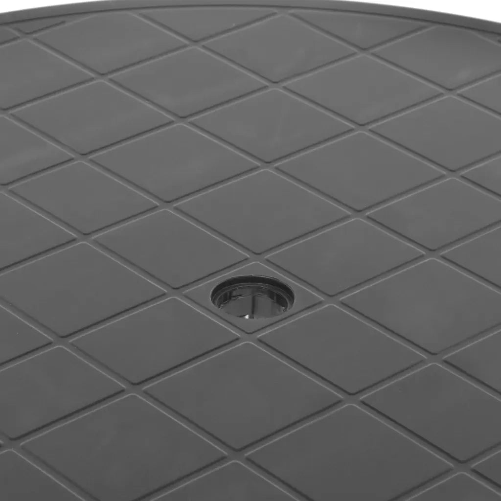 Tavolo da Giardino Antracite 89 cm in Plastica 48807
