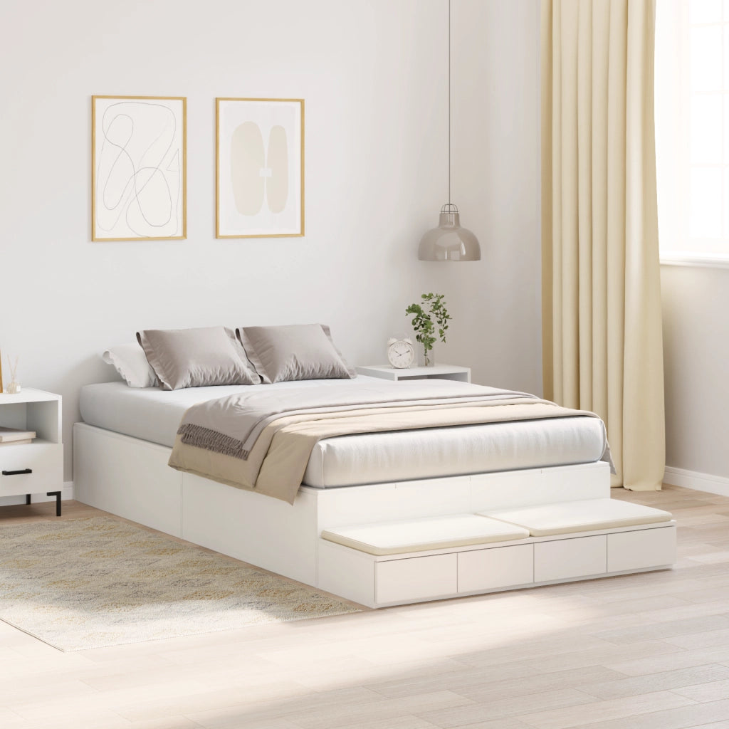 Struttura Letto Contenitore Bianco 120x190 cm