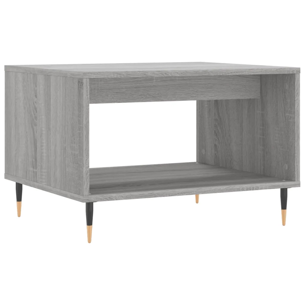 Tavolino da Salotto-Tavolino da soggiorno-Tavolo Grigio Sonoma 60x50x40 cm Legno Multistrato 142305