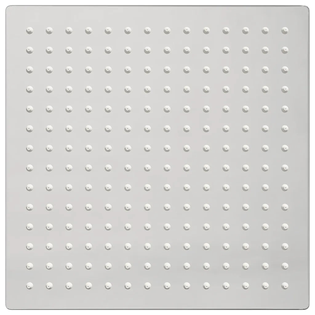 vidaXL Testa Doccia a Pioggia in Acciaio Inox 304 25x25 cm Quadrata