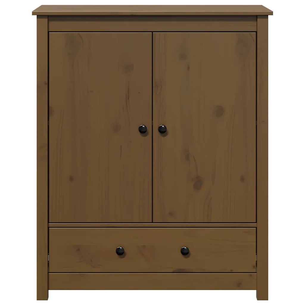 Credenza Marrone Ambra 83x41,5x100 cm in Legno Massello di Pino