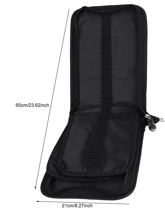 Pennentas con grande capacità - Tas di stoccaggio - Materiale in tela duraturo - Chiusura a cerniera robusta - Ripiegabile - Ogni contenitore per pennelli - Tas di pennelli