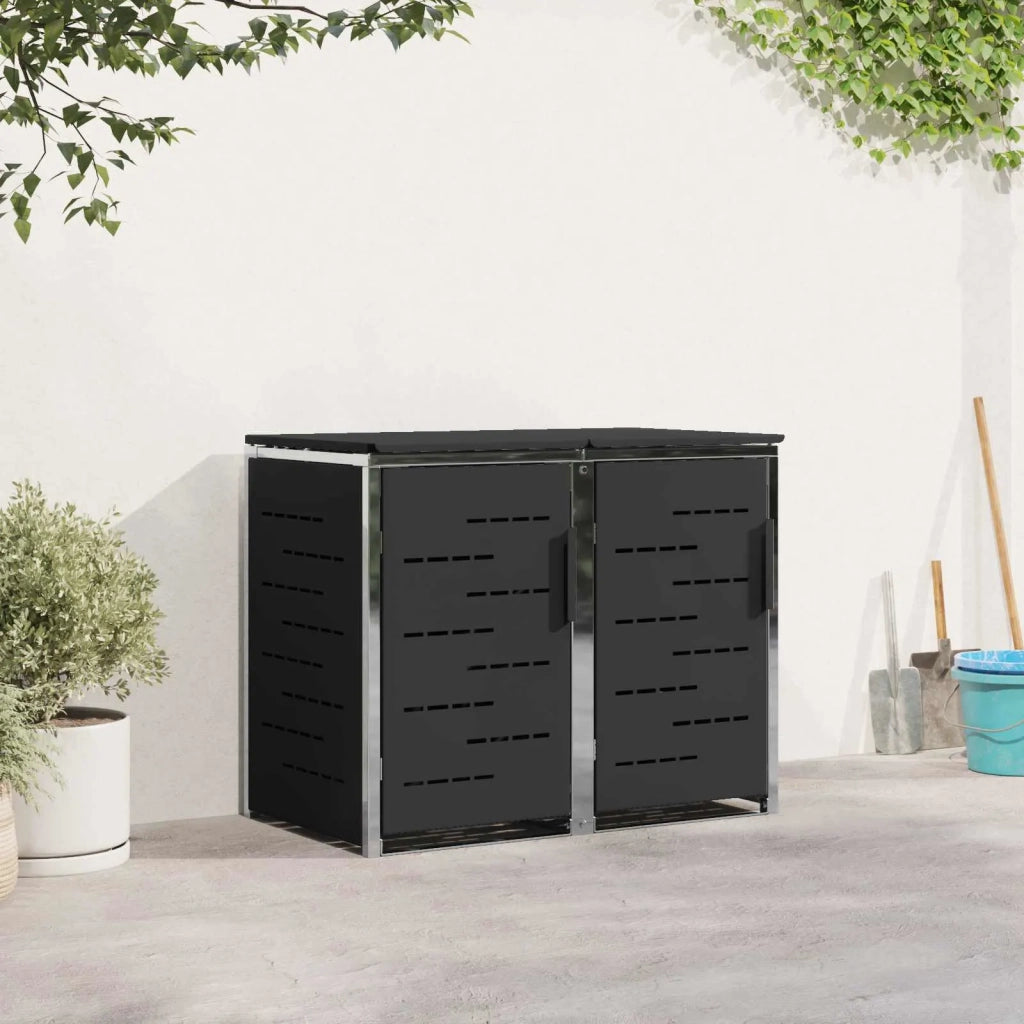 Stoccaggio contenitore a ruote Nero 138 x 77,5 x 112,5 cm 3422237