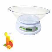 BILANCIA DIGITALE LCD PIATTO VASSOIO DA CUCINA ELETTRONICA LIQUIDI 5 KG TARA B01