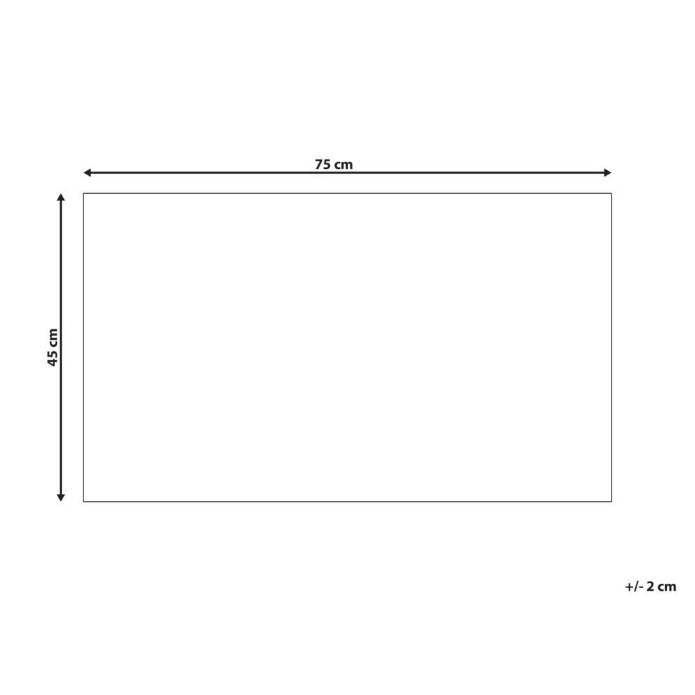 Zerbino in fibra di cocco naturale con fondo antiscivolo in PVC 45 x 75 cm Decorazione Motivo floreale