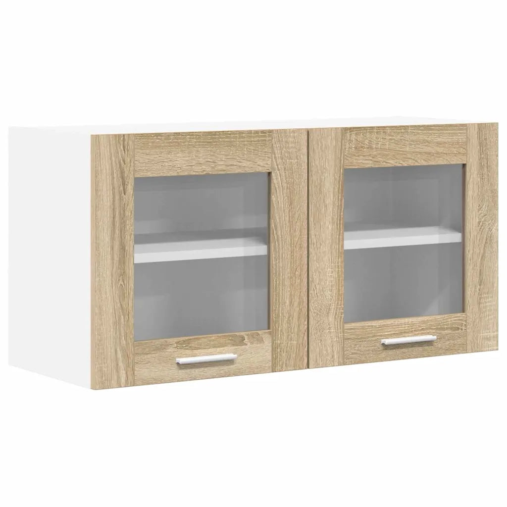 Armadio pensile Quercia Sonoma e Bianca 80 x 31 x 40 cm 884230