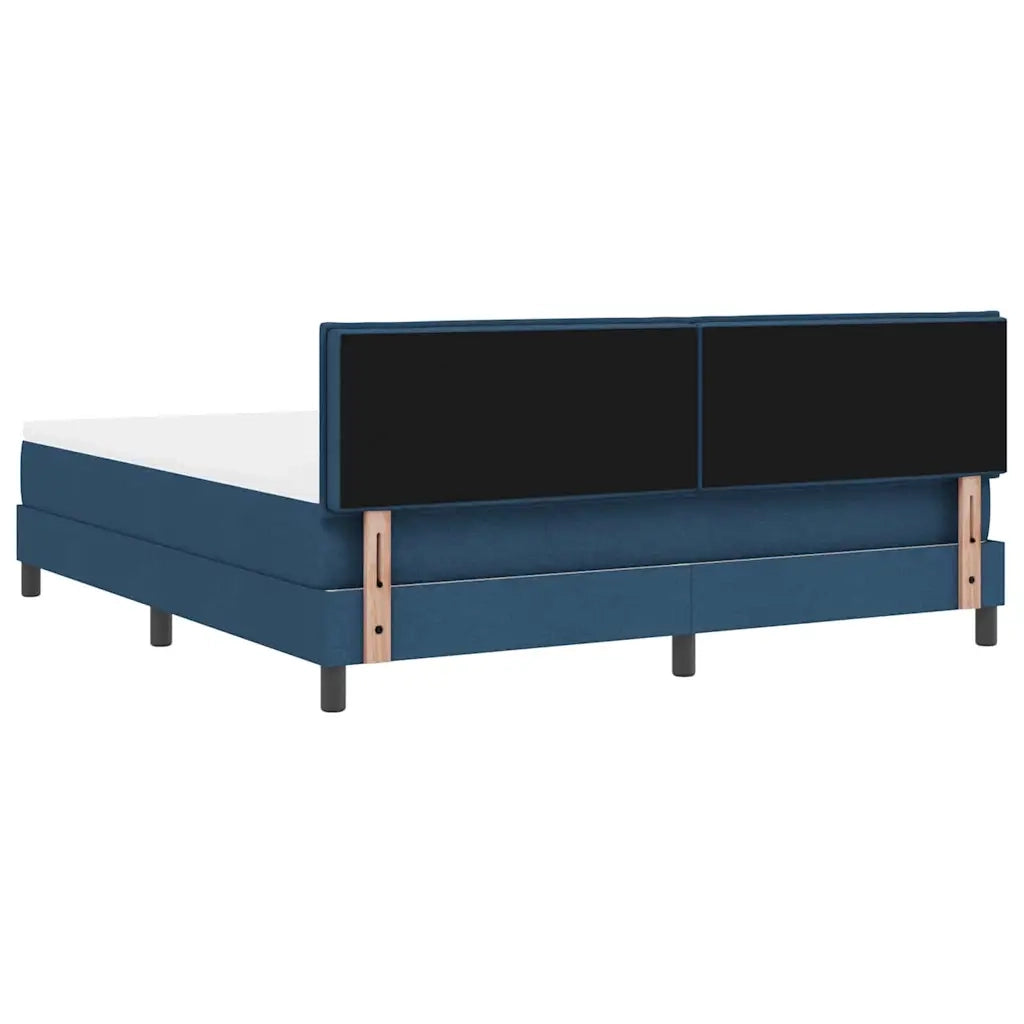 Letto a molle con materasso con led Blu 180 x 200 cm Tessuto 3342232