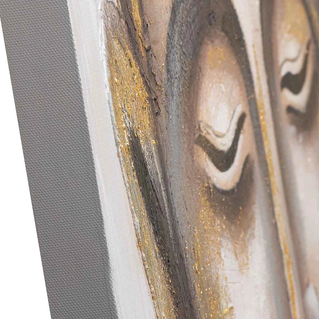 Quadro dipinto a mano con rilievo oro 80x120x3h