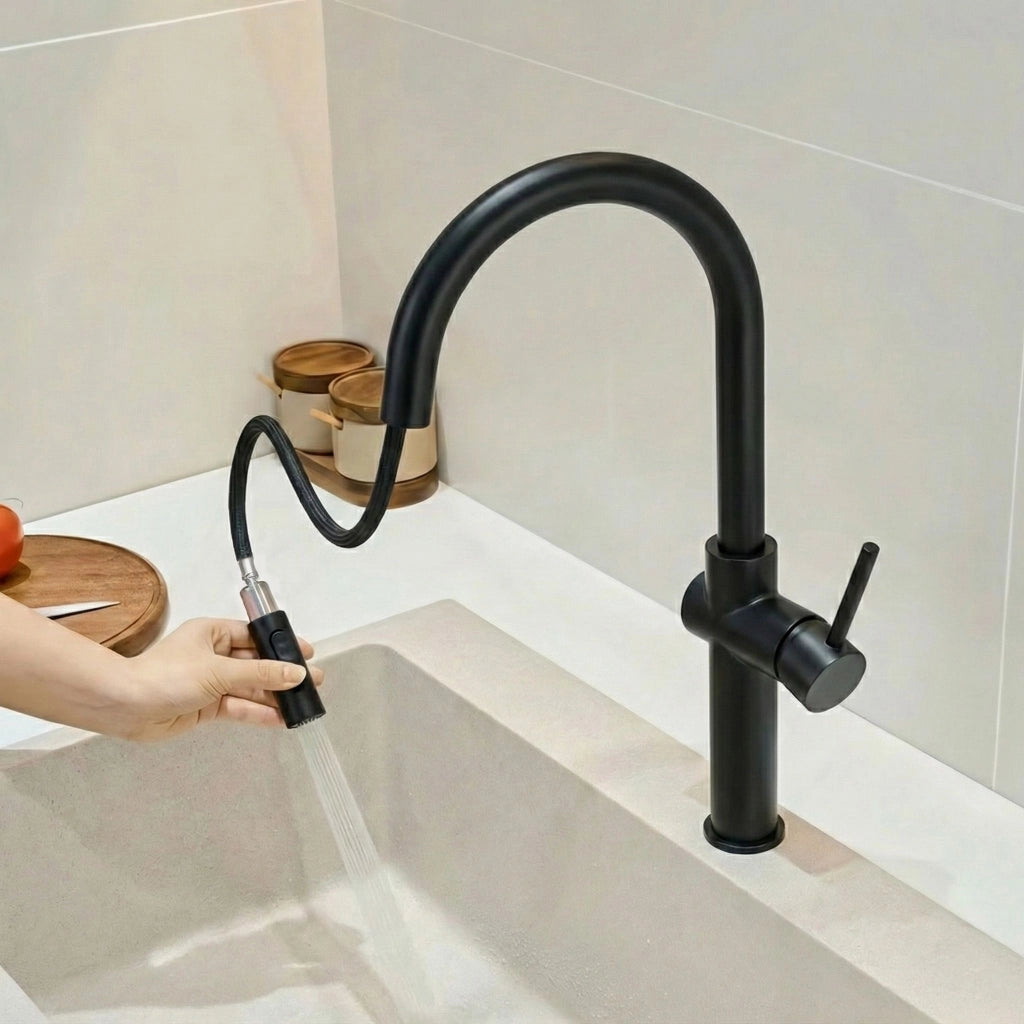 Rubinetto Da Cucina Rea Fresh High Black