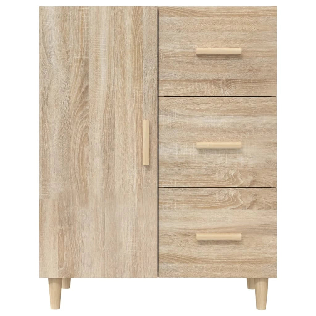 Buffet credenza cassettiera armadio mobile contenitore organizer cucina soggiorno rovere Sonoma 69,5 x 34 x 90 cm legno ingegnerizzato marrone 02_0031675