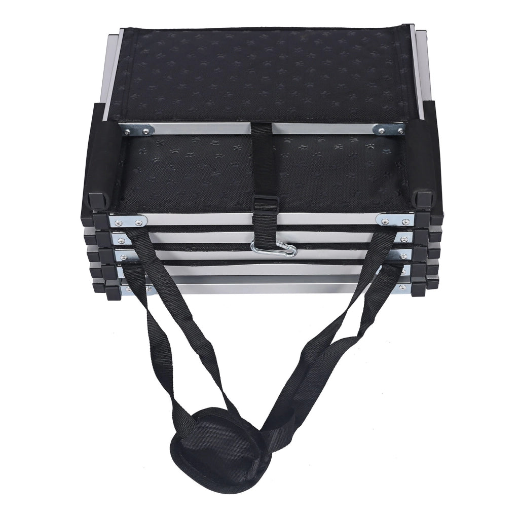 Scale pieghevoli per animali con 5 gradini antiscivolo Scaletta per cani Max 68 kg In alluminio