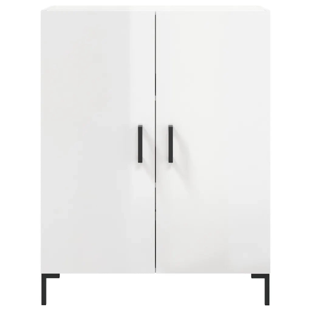 Credenza 69,5x34x90 cm in Legno Multistrato Bianco Lucido 827726