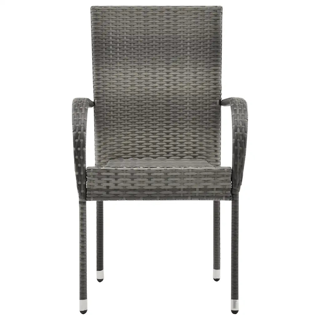 Set Mobili da Pranzo per Giardino 5 pz Grigio 3068751