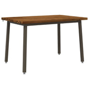 120 x 70 x 75 cm Legno di Acacia Massello Naturale e Caffè 937596