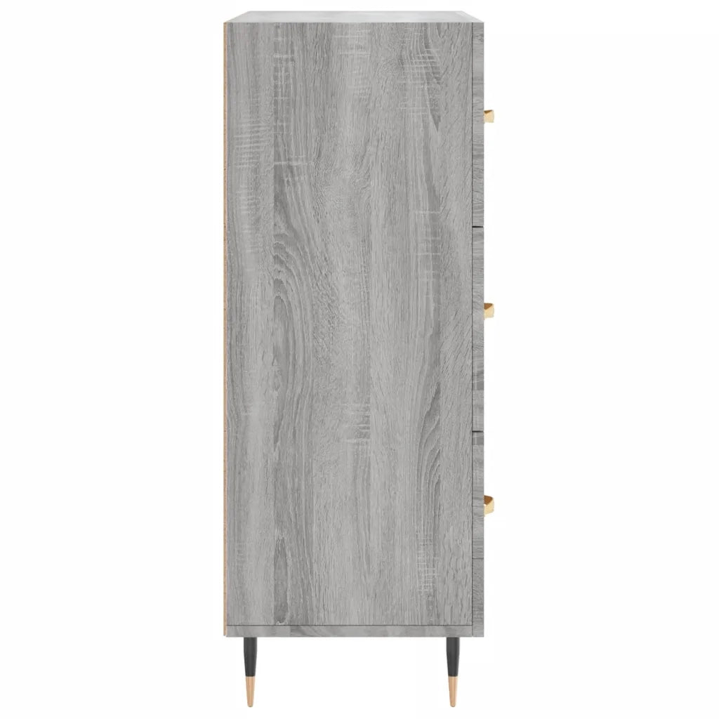 Credenza | Madia | Buffet da pranzo | Armadio da pranzo Grigio Sonoma 69,5x34x90 cm in Legno Multistrato
