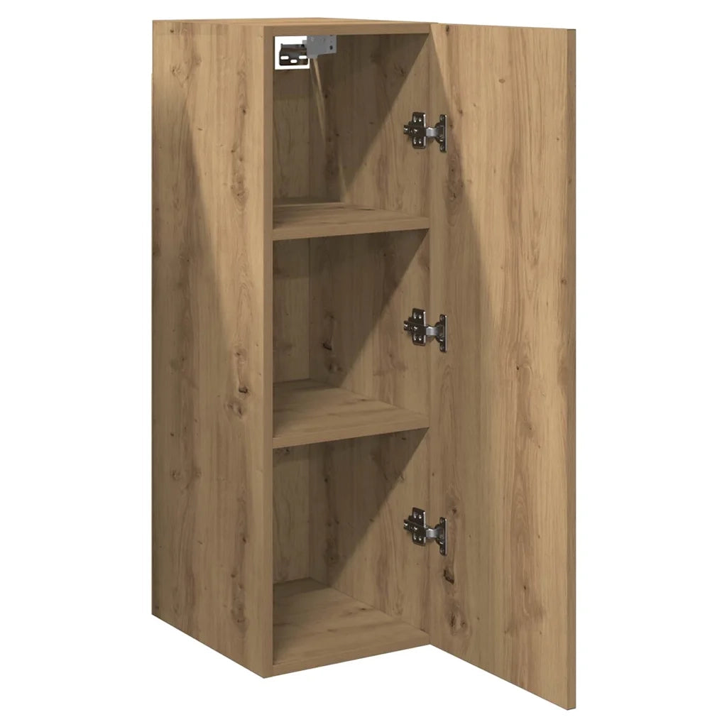 Mobile TV Rovere Artigianale 30,5x30x90 cm in Legno Multistrato