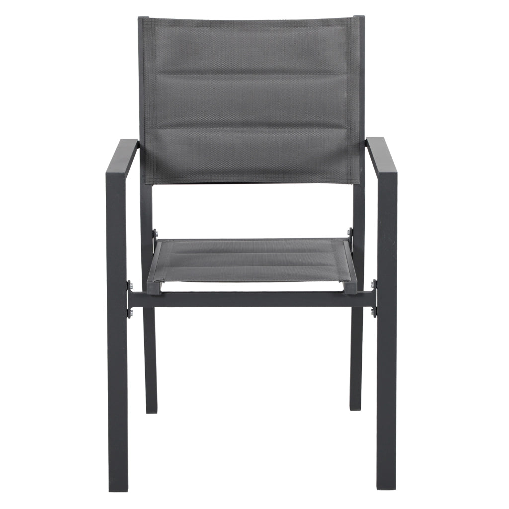 Set da giardino con tavolo allungabile e sedie ¨C zephmum ¨C grigio