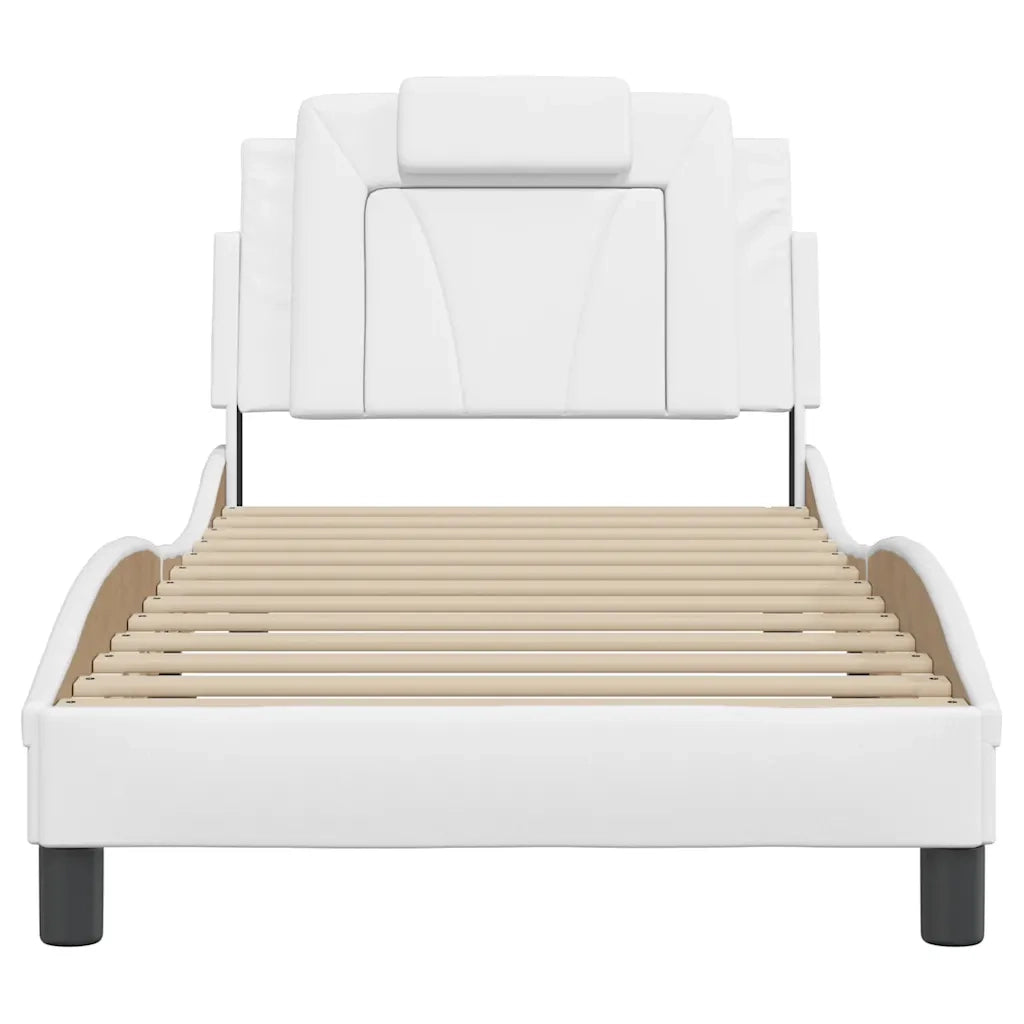 Giroletto Viana senza Materasso Bianco 90x190 cm in Similpelle 3208062