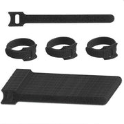 Cinture per cavi in Velcro nero, 100 pezzi - Riciclabili, 150 x 12 mm, per uso domestico e ufficio