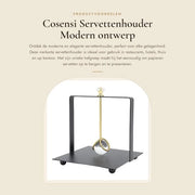 Servitoretti in metallo con maniglia - Design quadrato - Servitoretti decorativi - Materiale in acciaio duraturo - Adatto per ristoranti/alberghi/casa - Dispensatore di tovaglioli
