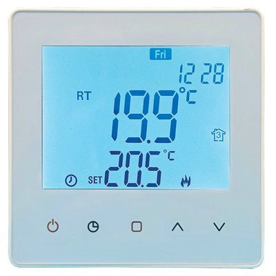 CRONOTERMOSTATO QUBO TOUCH V2 BRAVO - 5/35Â°C LCD 3,1 MM 86X86X28- 1 pezzi