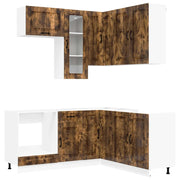 Unità Cucina KALMAR 8 pcs Rovere Fumo Legno ingegnerizzato 3438386