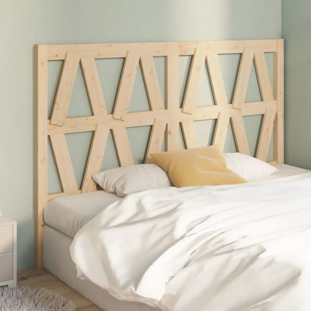 Testiera per Letto 126x4x100 cm in Legno Massello di Pino 818610