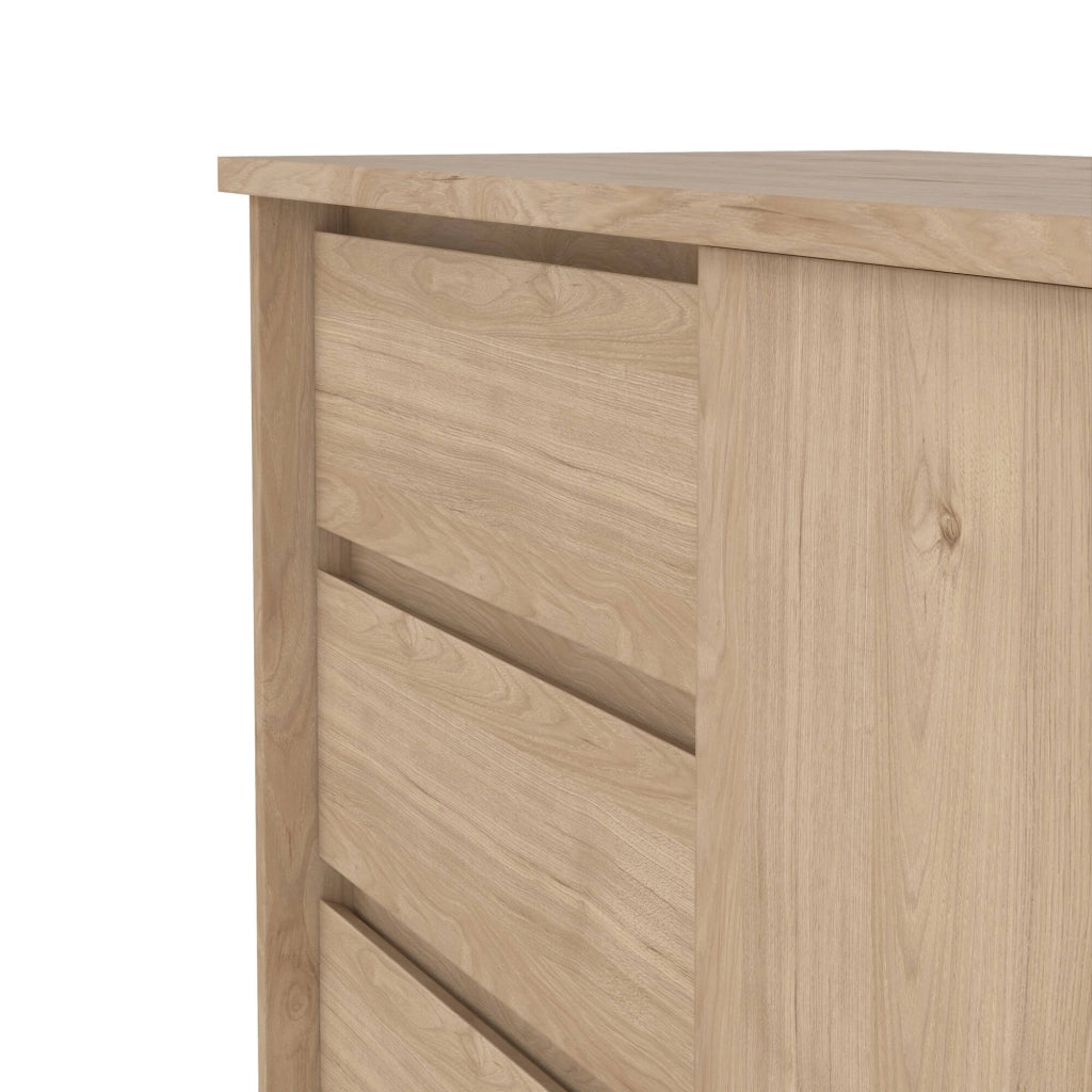 Credenza Bebinca, Buffet da soggiorno, Madia da salotto, Dispensa da cucina, 119x50 h76 cm, Rovere