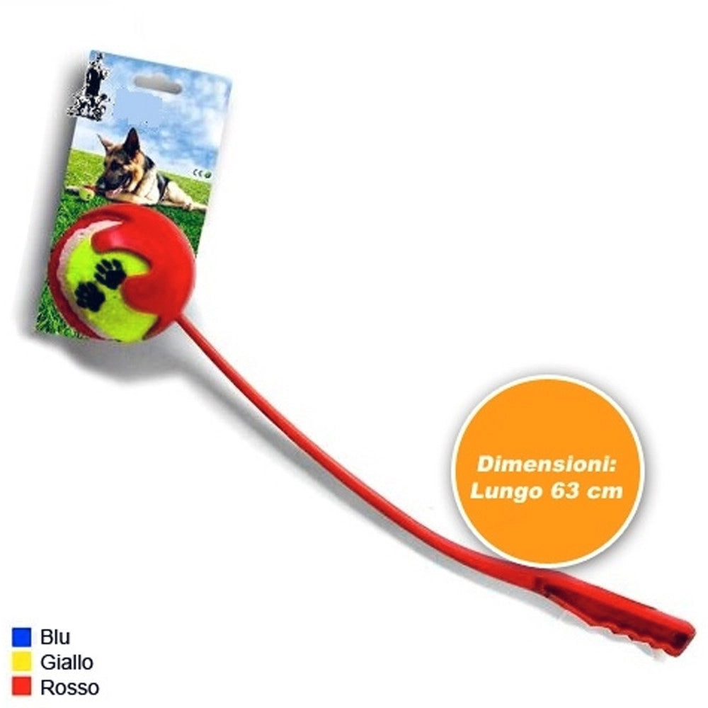 Trade Shop - Ball Laungher Braccio Lanciatore Pallina Tennis Gioco Per Cani Cane 63cm -