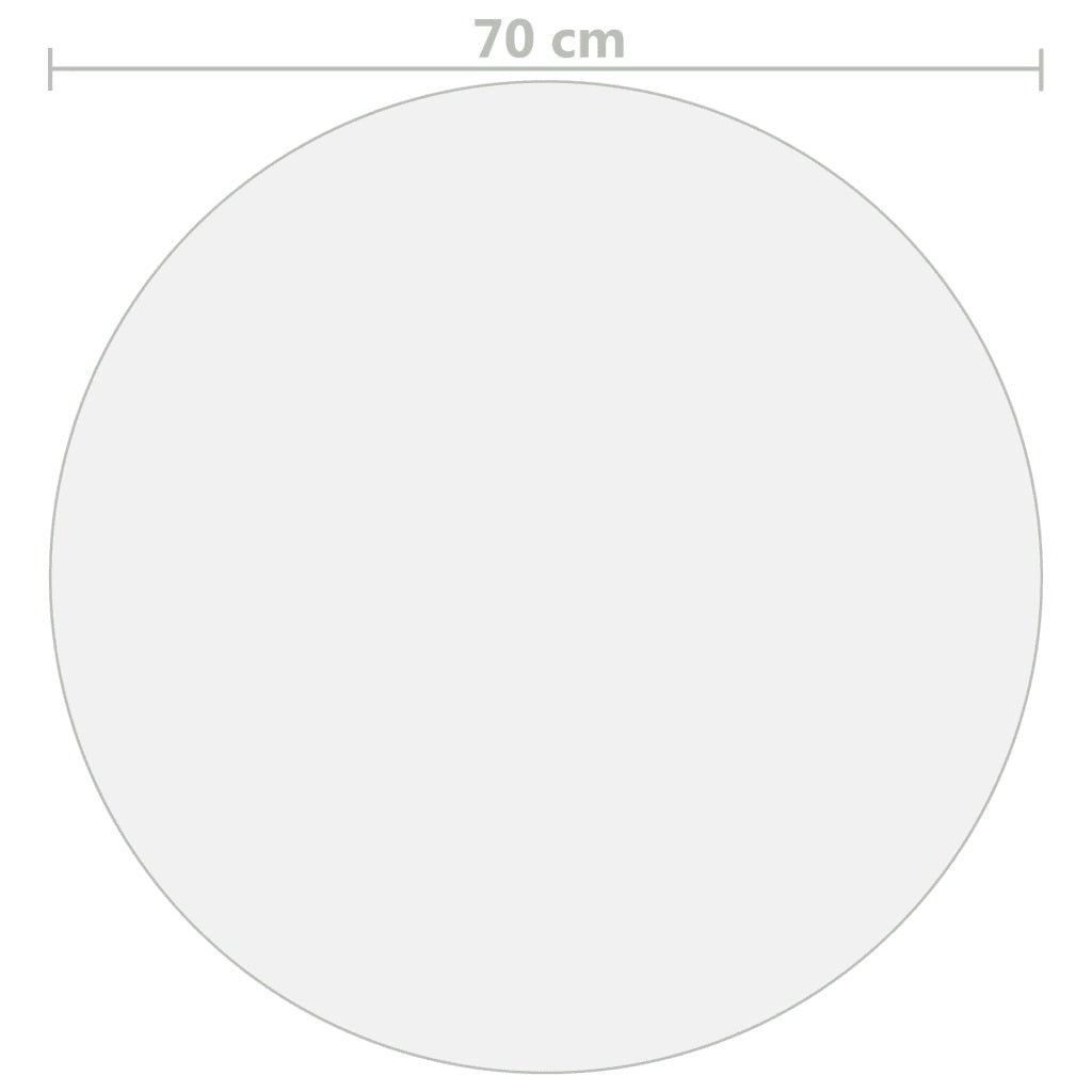Protezione Tavolo Opaca Ã˜ 70 cm 2 mm PVC cod mxl 76425