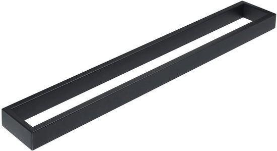 Sostegno Asciugamano Nero 60CM Sostegno Asciugamano Bagno Sostegno Asciugamano Ospiti Montaggio a Parete in Acciaio Inox Sostegno Asciugamano per Bagno e Cucina