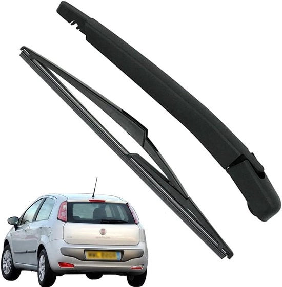 Pulitore Parabrezza Anteriore per Grande Punto 2005-2011 - Nero - Braccio Sostituibile - Auto - Parabrezza Posteriore