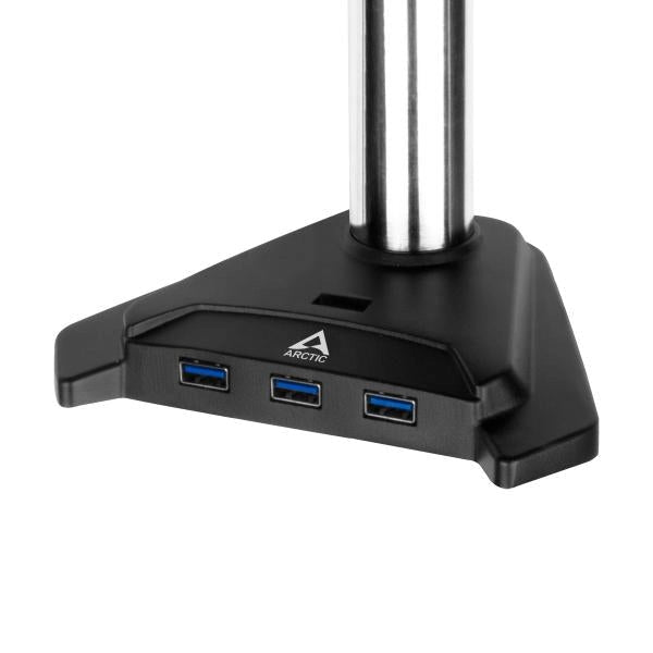 ARCTIC Z2 Pro [Gen 3] 86,4 cm [34] Scrivania Nero (Arctic Z2 Pro [Gen3] Dual Monitor Arm with 4-Port USB 3.0 Hub, Up to 34 Monitors / 29 Ultrawide, 180? Swivel, 360? Rotation)