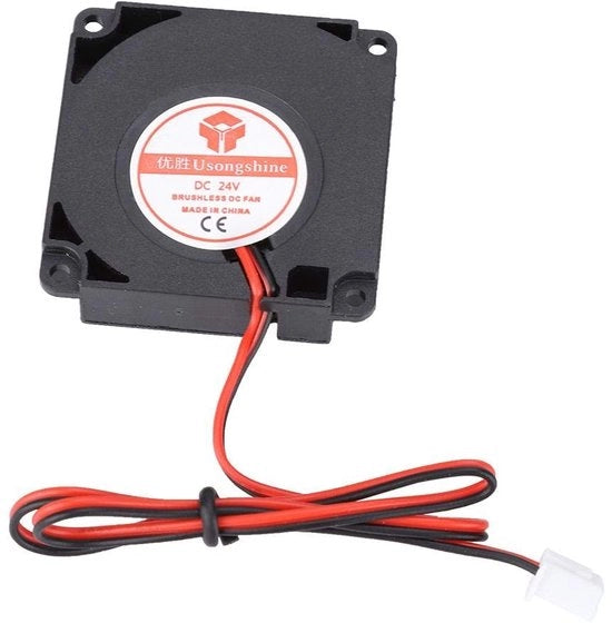 Ventilatore per alta temperatura - Accessori per stampante 3D - 24V DC - 40x40x10 mm - Impermeabile - Silenzioso - 7600 giri/min - Ventilatore di raffreddamento