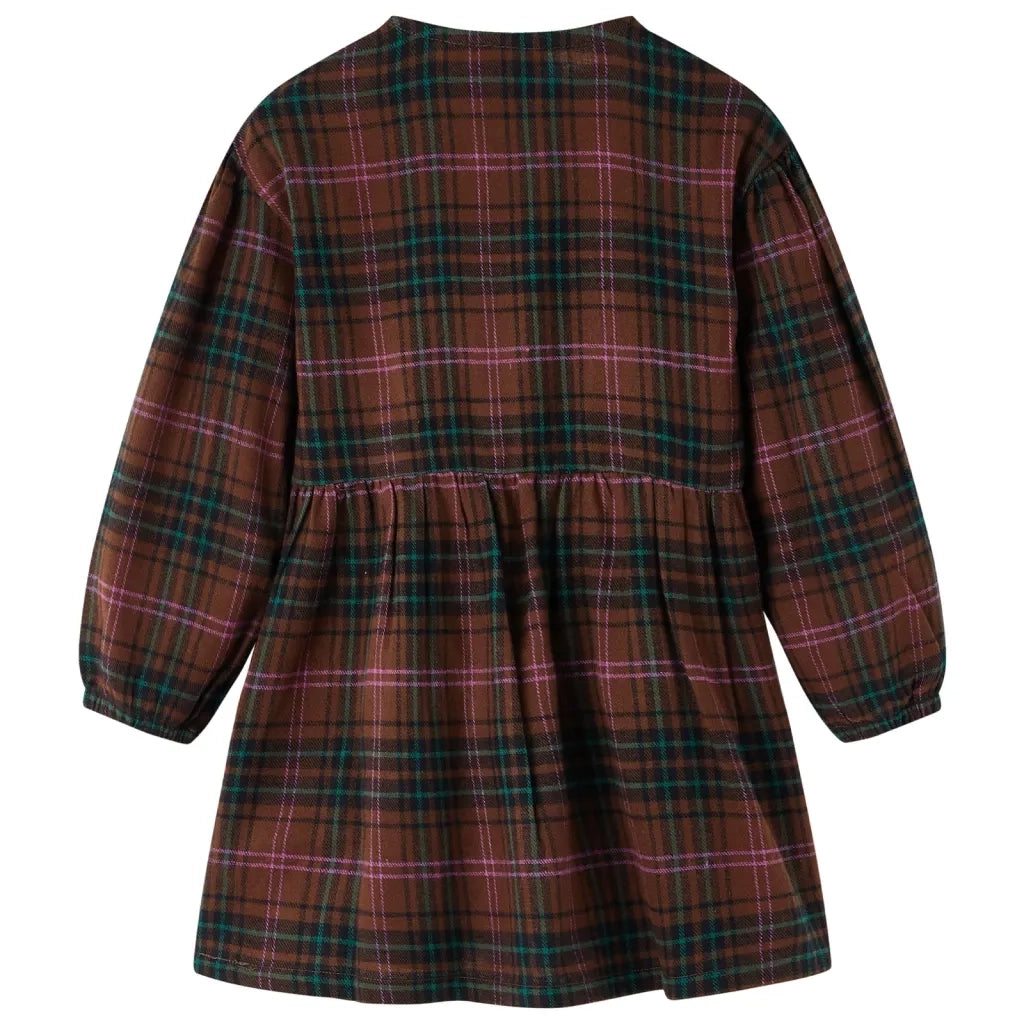 Abito da Bambina a Maniche Lunghe Cognac 104 CFW4746758