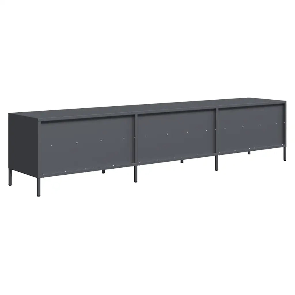 Mobile TV Antracite 202x39x43,5 cm Acciaio Laminato a Freddo 3307157
