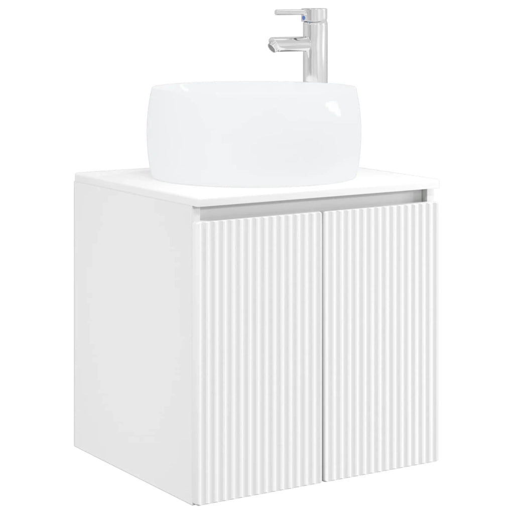 Set di Armadi da Bagno 4 pcs Bianco Legno ingegnerizzato 3406543