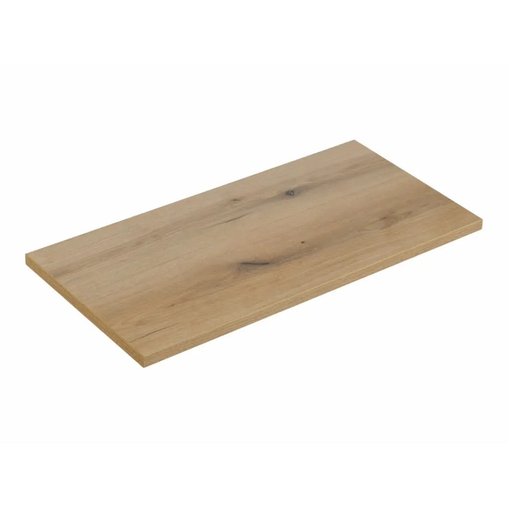 Piano lavabo VANO – Colore rovere – L90 × P40 × H2 cm – Da appoggio