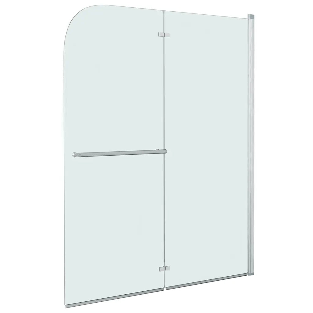 Box Doccia Pieghevole a Libro 2 Pannelli in ESG 95x140 cm 144678
